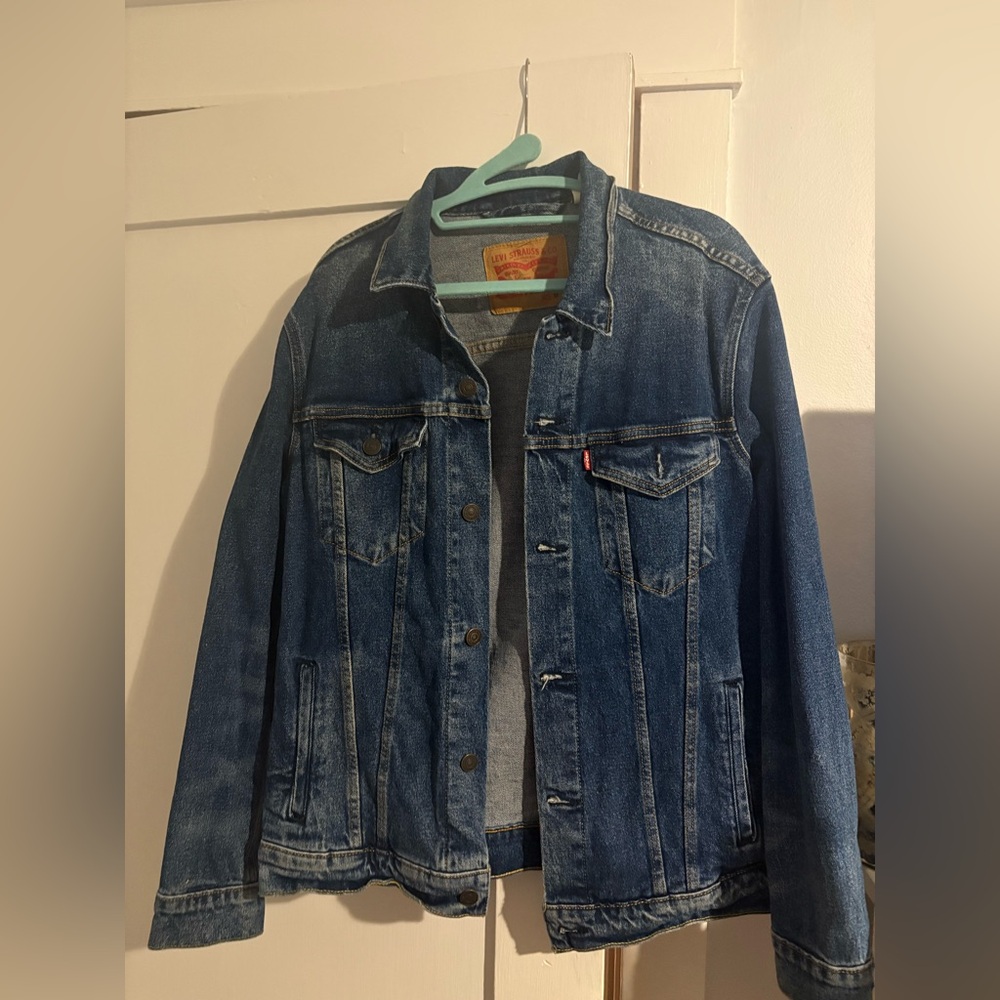 Levi's Blue Lightweight Shirt Jacket with Point Collar